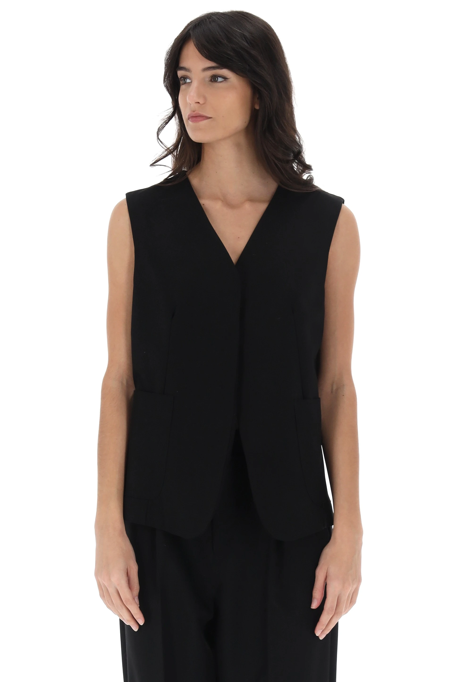 Gilet èks donna con tasche a vista H712 21